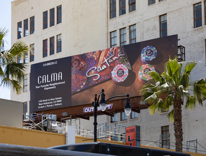 California Los Angeles/Los Angeles Billboards Outfront Media Cannabis Ad