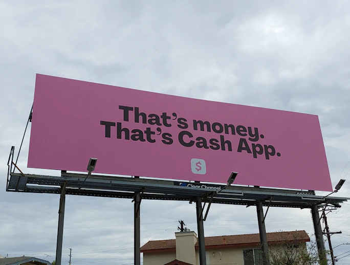 California San Diego/San Diego Billboards Clear Channel Outdoor Cash App Ad