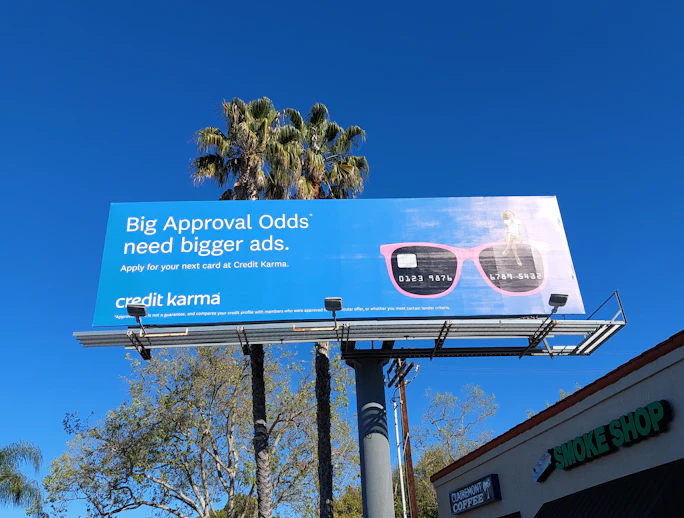 California San Diego/San Diego Billboards Credit Karma Ad