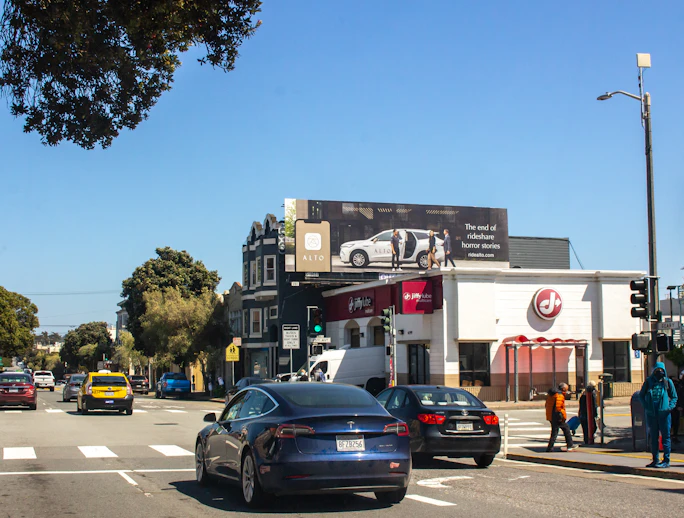 California San Francisco/San Francisco Billboards Alto Rideshare Ad