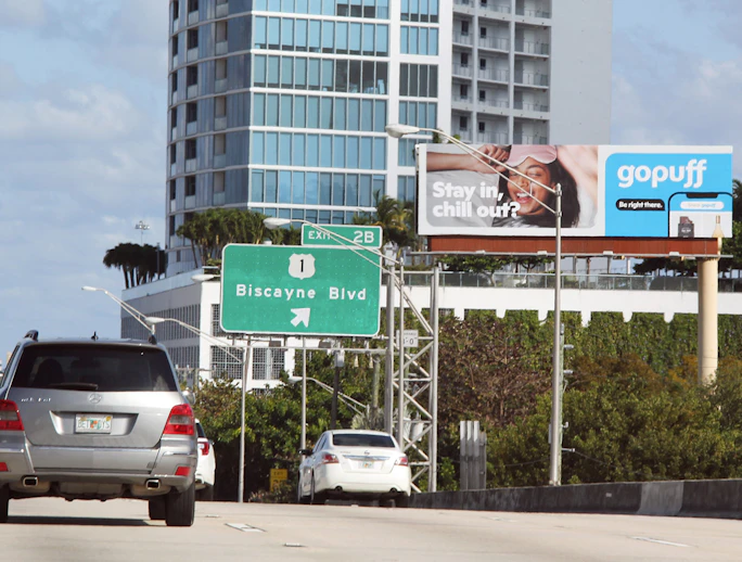 Florida Miami/Miami Billboards Gopuff Ad