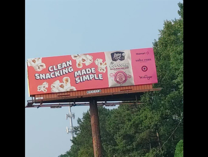 Georgia Atlanta/Atlanta Billboards Lamar Advertising Lesser Evil Popcorn