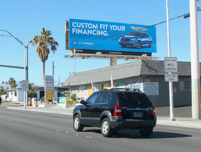 Nevada Las Vegas/Las Vegas Billboards Carvana Ad
