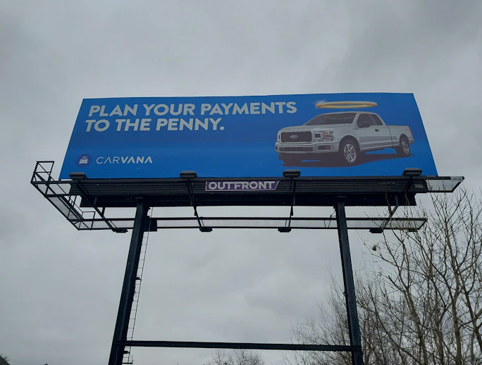 Ohio Cleveland/Cleveland Billboards Outfront Media Carvana Ad