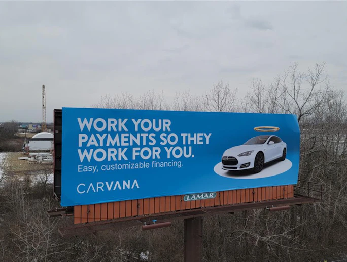 Ohio Columbus/Billboards In Columbus Carvana Ad