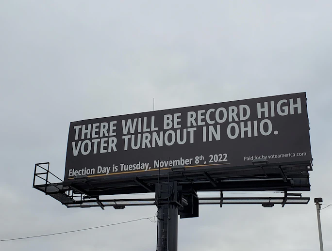 Ohio Columbus/Billboards In Columbus Voteamerica Ad