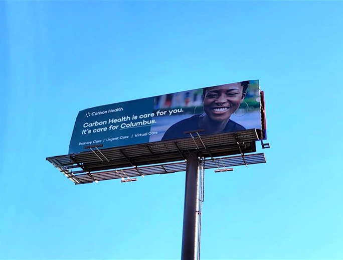 Ohio Columbus/Columbus Billboards Lamar Advertising Carbon Health Ad